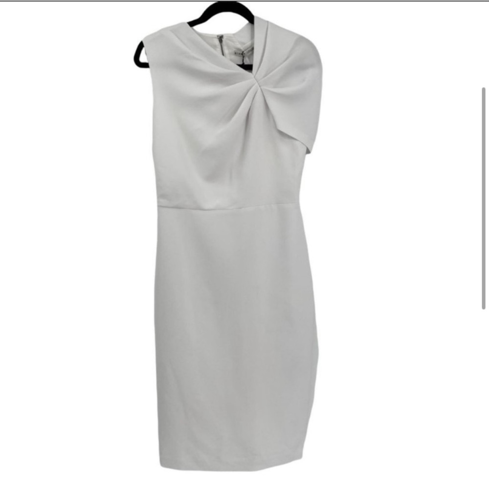 Alice + Olivia White One Shoulder Sheath Dress - Picture 4 of 5
